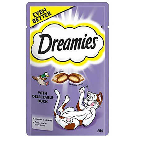 Dreamies İçi Dolgulu Ördekli Kıtır Kedi Ödülü 60 G 60 Gr