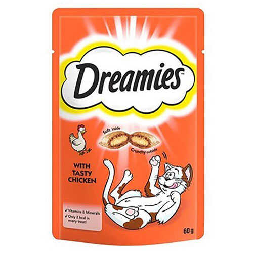 Dreamies İçi Dolgulu Tavuklu Kitir Kedi Ödülü 60 Gr