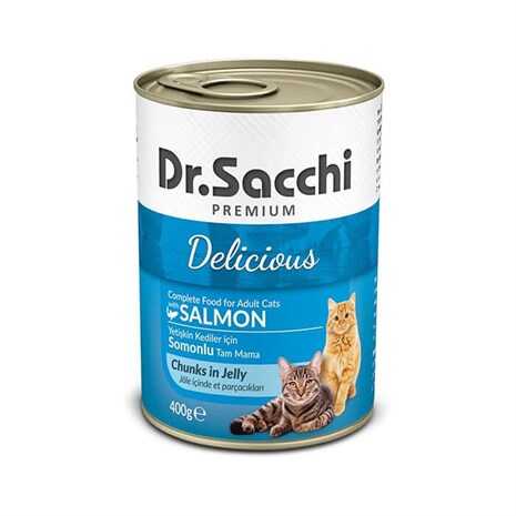 Dr.Sacchi Somonlu Yetişkin Kedi Konservesi 400gr