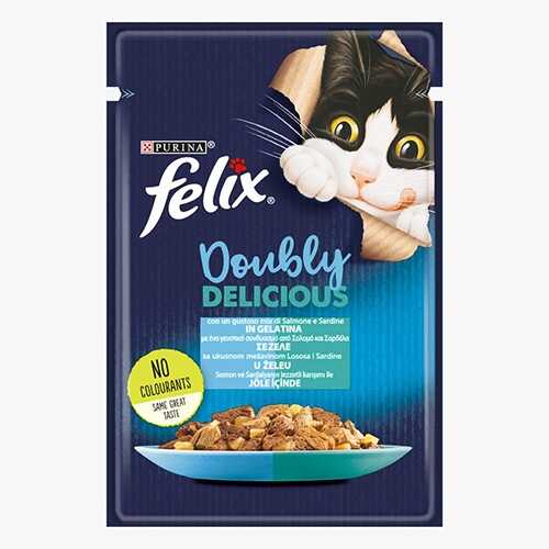 Felix Somonlu & Sardalyalı Yetişkin Kedi Konservesi 12x85 Gr