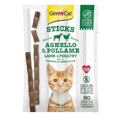 Gimcat Kedi Ödül Çubuğu Sticks Kuzu Tavuk 4lü 20gr - Thumbnail