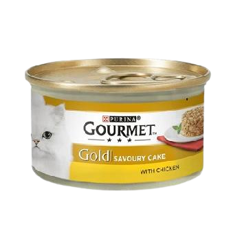 Gourmet Gold Savoury Cake Parça Etli Tavuklu Yetişkin Kedi Konservesi 85 Gr - Thumbnail