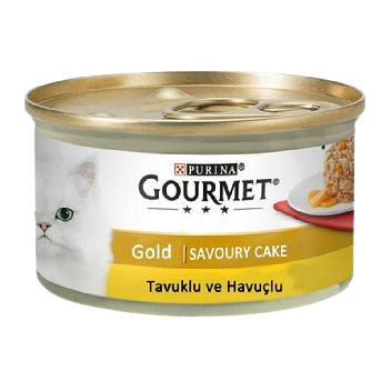 Gourmet Gold Savoury Parça Etli Tavuk ve Havuç Yetişkin Kedi Konservesi 85 Gr - Thumbnail