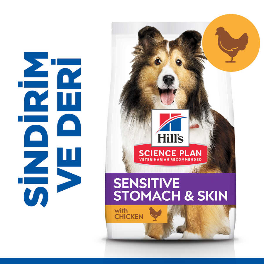 Hills Adult Sensitive Skin Hassas Köpekler İçin Tavuklu Yetişkin Köpek Maması 2.5 Kg - Thumbnail