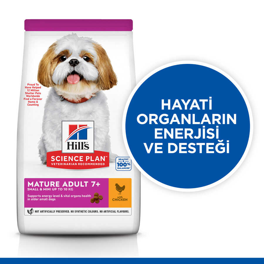 Hills Mature 7+ Tavuklu Mini Irk Yaşlı Köpek Maması 1.5 Kg - Thumbnail