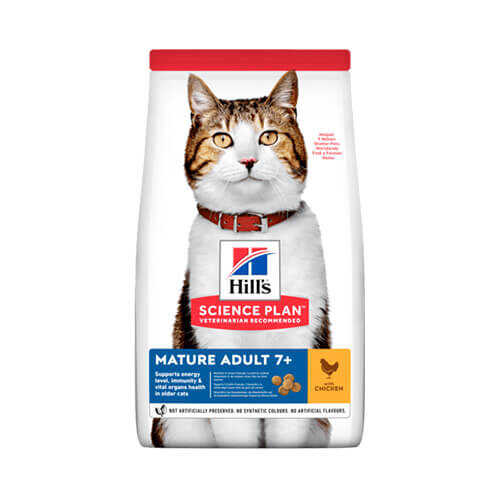 Hills Mature +7 Tavuklu Yaşlı Kedi Maması 1.5 Kg - Thumbnail