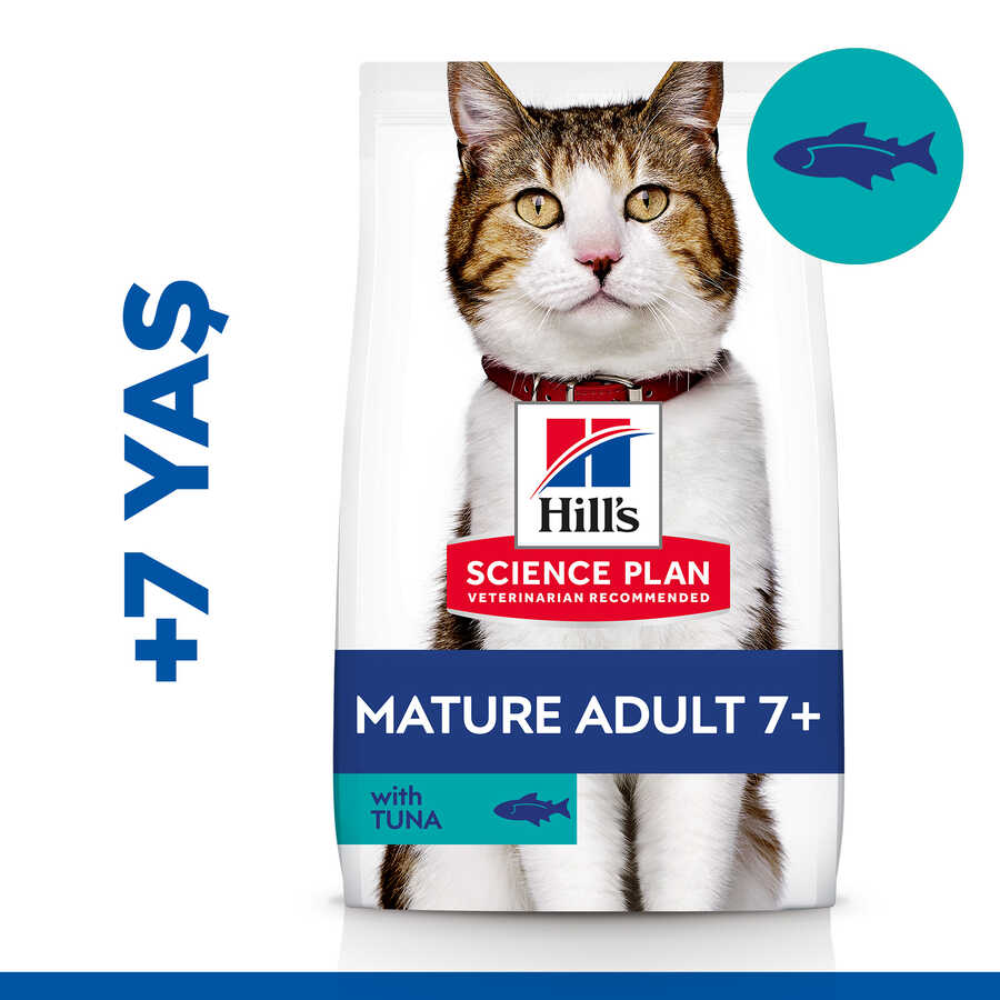 Hills Mature +7 Ton Balıklı Yaşlı Kedi Maması 1,5 Kg - Thumbnail