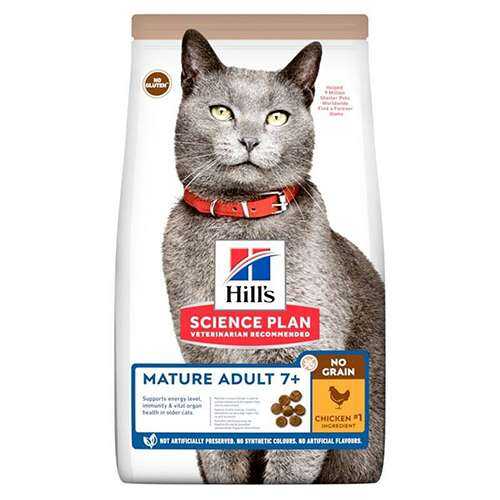 Hills Tahılsız Tavuklu Yaşlı Kedi Maması 1,5 Kg - Thumbnail