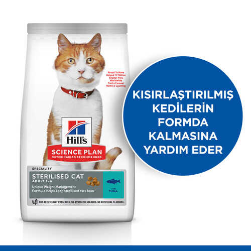 Hills Young Sterilised Ton Balıklı Kısırlaştırılmış Kedi Maması 10 Kg - Thumbnail