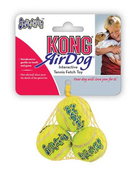 Kong Köpek Air Sq Sesli Tenis Topu XS 3 Adet 4 Cm - Thumbnail