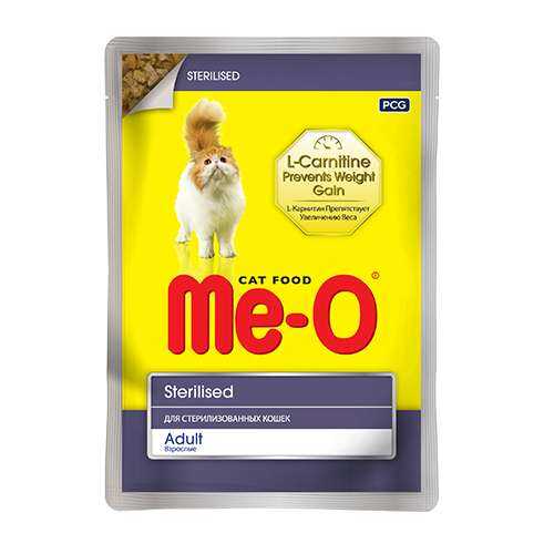 Meo Tavuklu Kısırlaştırılmış Kedi Pouch Konservesi 12x80 Gr