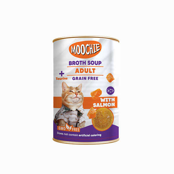 Moochie Et Suyu Çorba Somon Balıklı Yet.Kedi 135ML