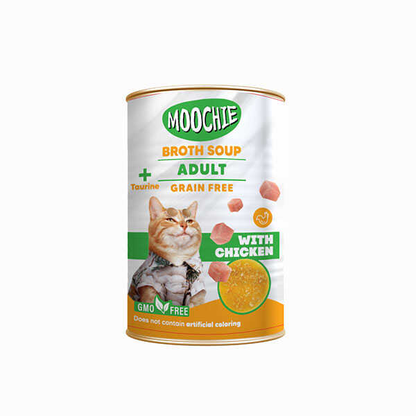 Moochie Et Suyu Çorba Tavuklu Yetişkin Kedi 135ML - Thumbnail