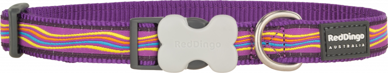 Red Dingo Dreamstream Desenli Mor Köpek Boyun Tasması 12mm