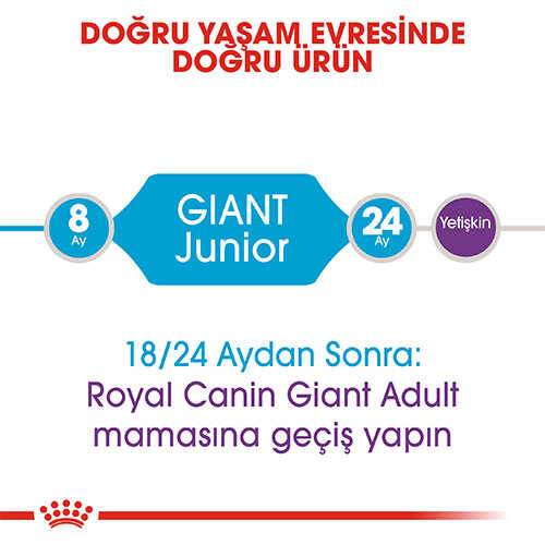 Royal Canin Giant Junior Dev Irk Yavru Köpek Maması 15 Kg - Thumbnail