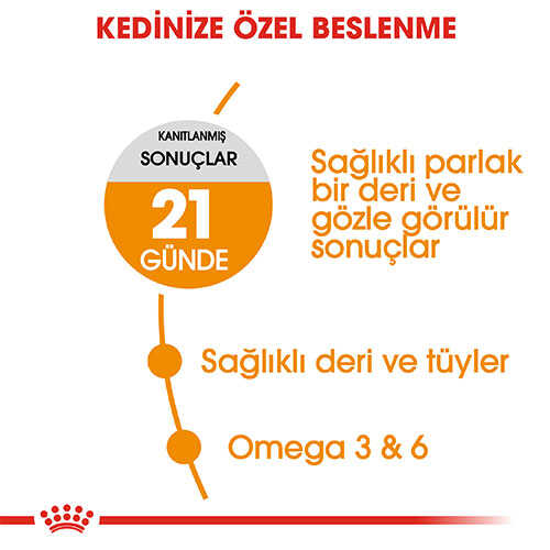 Royal Canin Hair & Skin Deri ve Tüy Sağlığı İçin Kedi Maması 4 Kg - Thumbnail