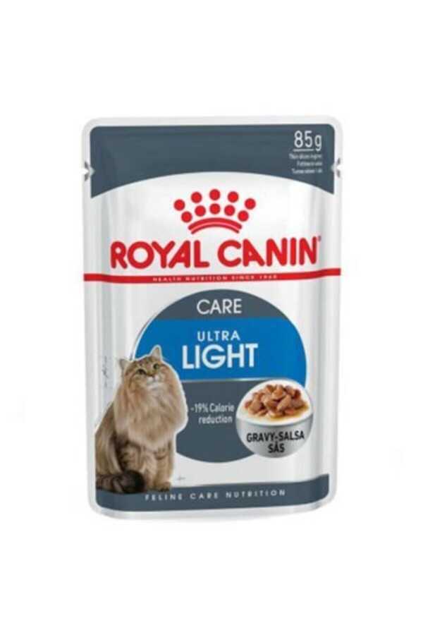 Royal Canin Ultra Light Gravy Pouch Diyet Kedi Maması 85 Gr - Thumbnail