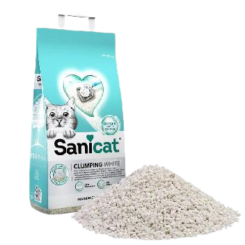 Sanicat Clumping White Kokusuz Süper TopaklananBeyaz Kedi Kumu 20 Lt