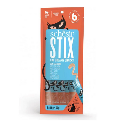 Schesir Cat Stix Somon Balıklı Krema Kedi Ödülü 6x15gr