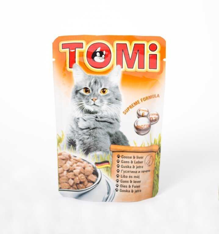 Tomi Pouch Kazlı ve Ciğerli Yetişkin Kedi Konservesi 100 Gr (20 Adet)